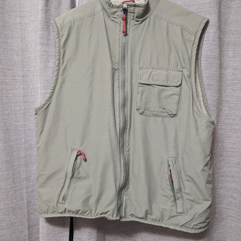 Tan insulated vest